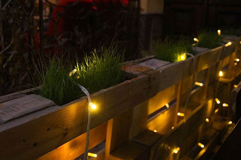 Decorative Plantable Fence Made From Pallets